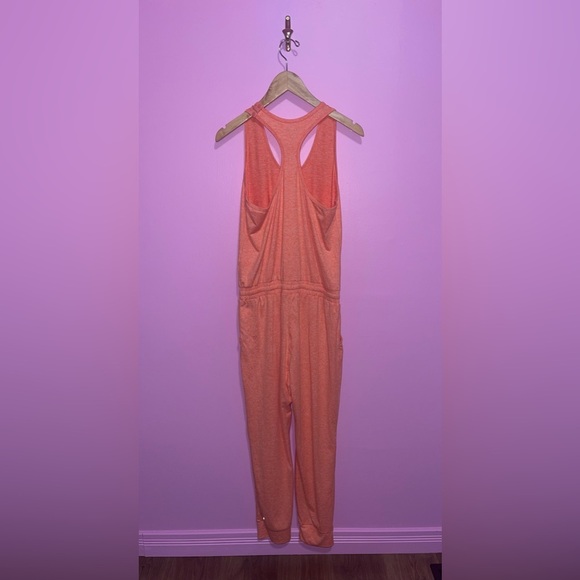 ZYIA Jumpsuit Women's Size‎ Medium Coral Orange One-Piece Buttery-Soft Stretch - Picture 7 of 15